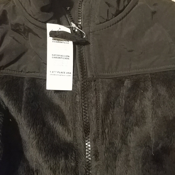 NWT Fleece Girls Black Jacket 4T - Picture 2 of 2